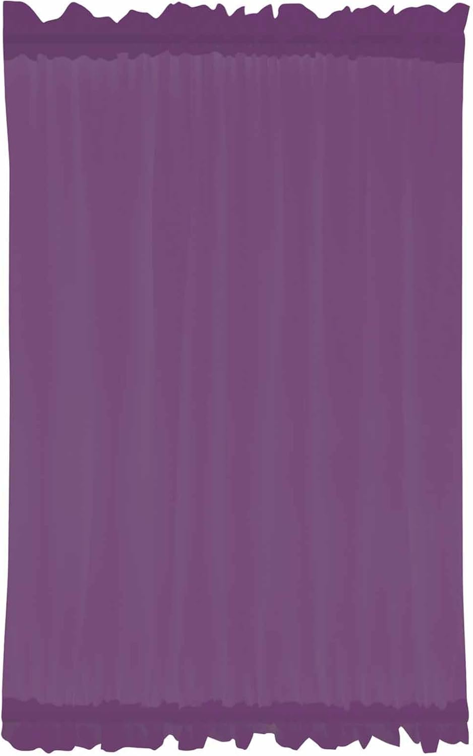 French Door Curtain with Rod Pocket and Tieback