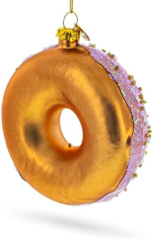 Pink Glazed Doughnut Christmas Ornament