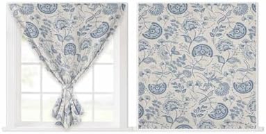 Yomandocix Spring Floral Self Adhesive Curtains 59x63 Inches