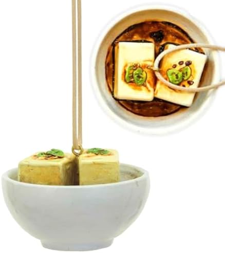 The Bridge Collection Tofu Bowl Ornament - Miniature Resin Christmas Decoration
