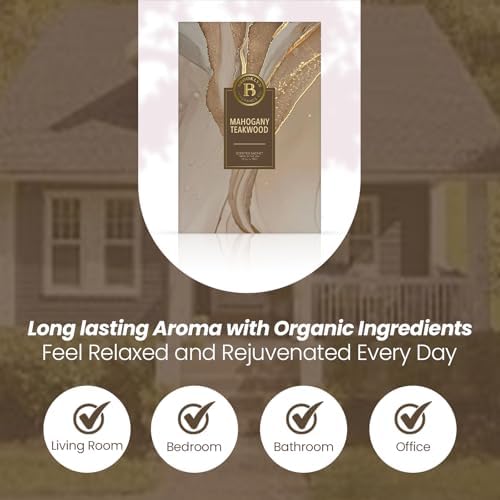 Brooklyn Fragrance Co Marble Sachet Bags Mahagony Teakwood Scented Pouches 6-Pack