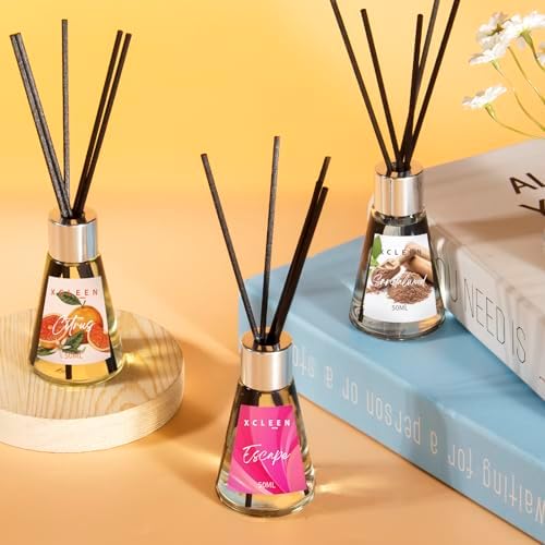 Xcleen 3 Pack Reed Diffuser Set - Citrus Escape Sandalwood