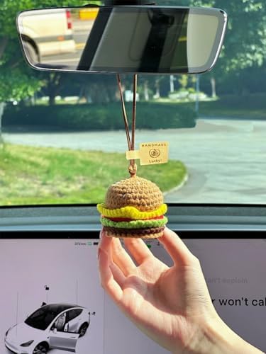 Cute Crochet Car Hanging Ornament for Decor