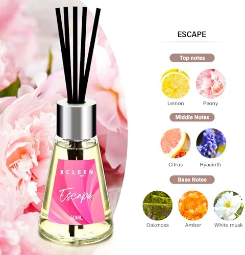 Xcleen 3 Pack Reed Diffuser Set - Citrus Escape Sandalwood
