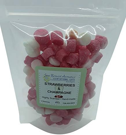 Jane Bernard Scented Tart Melts Wax Potpourri 4 Oz Bag Strawberries Champagne