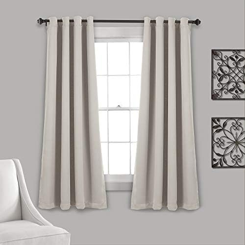 Lush Decor Insulated Grommet Blackout Curtains Pair 52x63 1