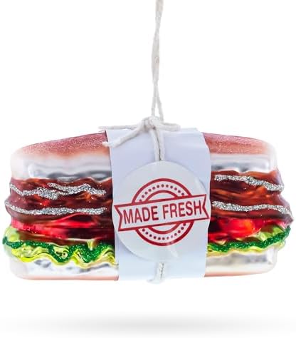 BestPysanky Fresh Sandwich Blown Glass Christmas Ornament