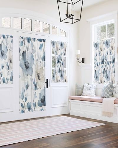 Elegant Door Curtains with Tiebacks for French Doors