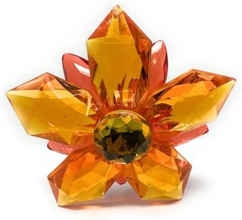 Ganz Orange Garden Party Flower Ornament