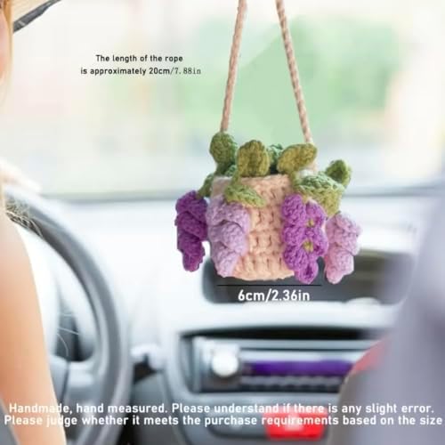 ClawsandPaws Crochet Car Hanging Ornament