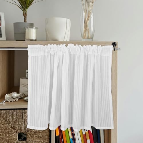 HEALEEP Cafe Short Curtain 150x60cm Kitchen Privacy Drape