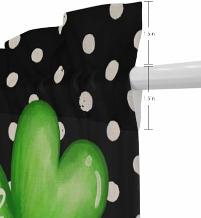 St Patricks Day Front Door Curtain with Tiebacks 54x72 Inch