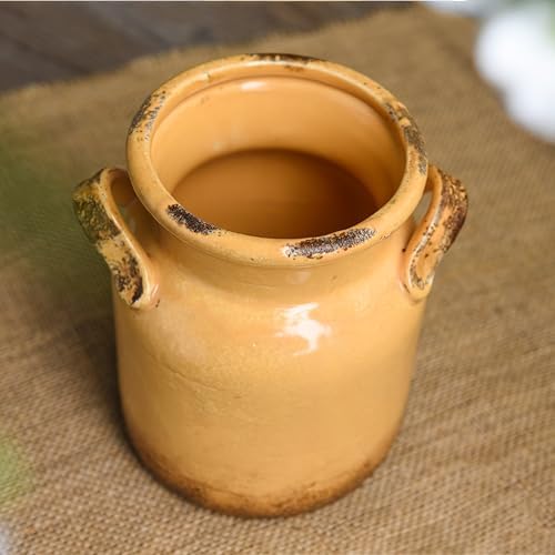 Quoowiit Ceramic Rustic Farmhouse Vase