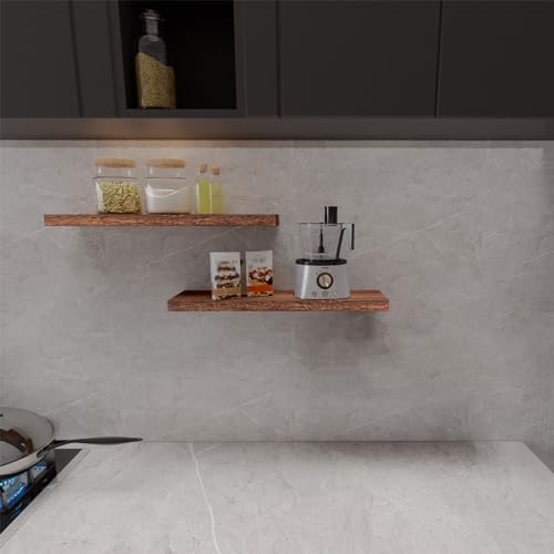 Kultilanda Floating Shelves 24 Inch Rustic Brown