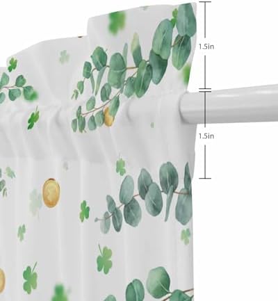 Green Truck Clover French Door Curtain Panels