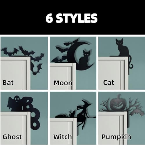 Halloween Door Topper with Spider and Witch