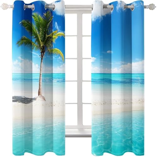 Homxi 2 Panel Blackout Curtains Set - 2 x 60W x 90H in