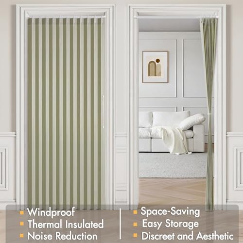 MIULEE Magnetic Door Curtains with Folding Design