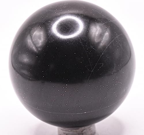 2 Inch Black Onyx Sphere with Inclusions Decorative Crystal Ball