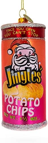 Potato Chips Glass Christmas Ornament 1