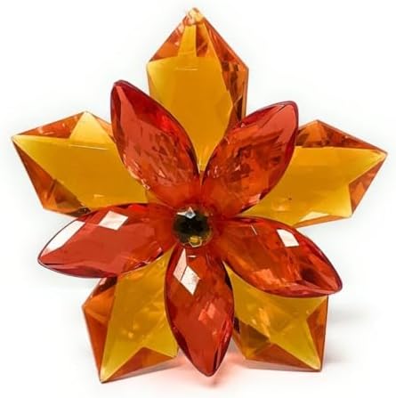 Ganz Orange Garden Party Flower Ornament