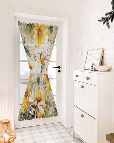 French Door Curtain with Rod Pocket and Tieback 1