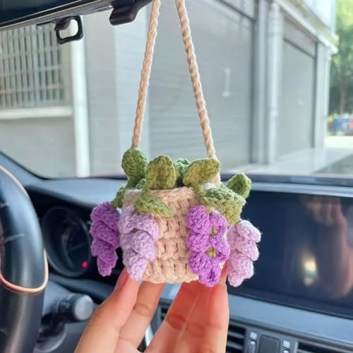 ClawsandPaws Crochet Car Hanging Ornament