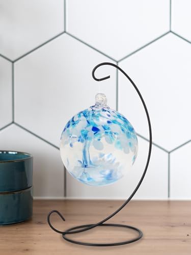 Dale Tiffany Rainbow Tree of Life Glass Globe Ornament 3 with Stand
