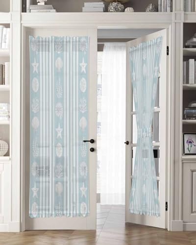 Elegant Door Curtains with Tiebacks for French Doors 54x72