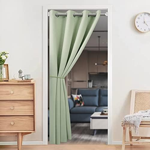 Door Curtain for Privacy Room Divider 80 Inch Blackout Grommet Top