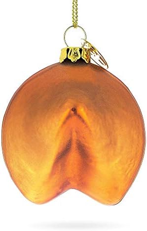Fortune Cookie Delight Blown Glass Christmas Ornament 1