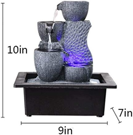 Simple Geometric Indoor Fountain for Bedroom Living Room Home Office