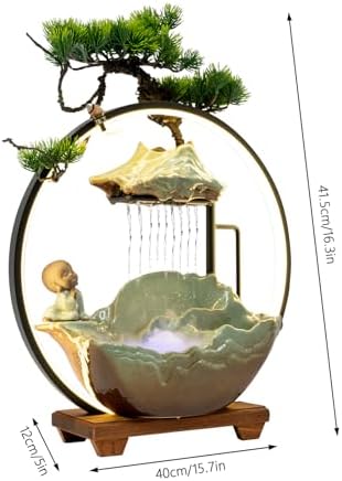Modern LED Incense Burner Fountain 157X47X163 Inch Desk Water Feature