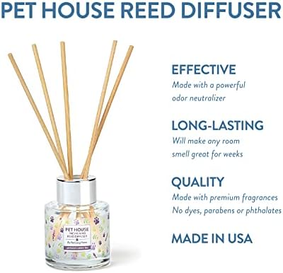 One Fur All Pet House Reed Diffuser Set Lavender Green Tea