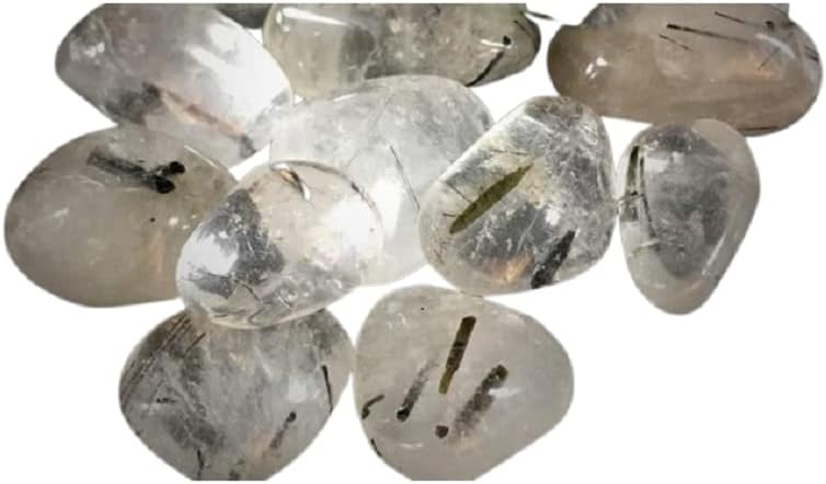 Rutilated Quartz Tumbled Stones 200 Gram Set