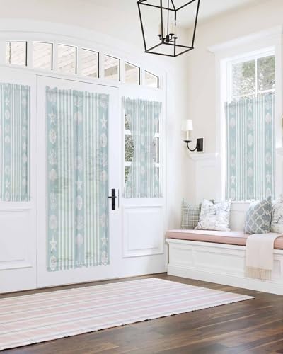 Elegant Door Curtains with Tiebacks for French Doors 54x72