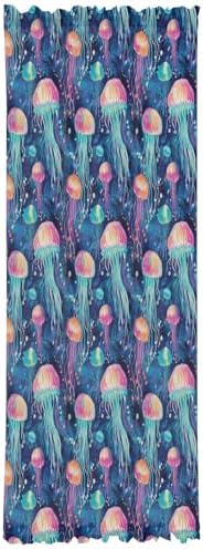 Ocean Jellyfish French Door Curtain 54x72