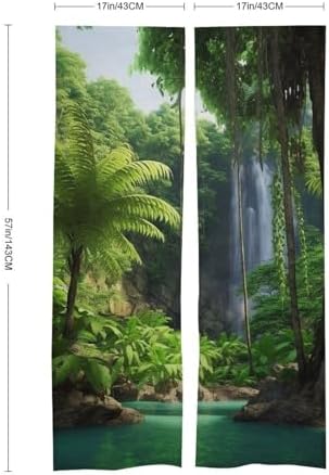 Japanese Noren Tropic Plants Door Curtain 34x57