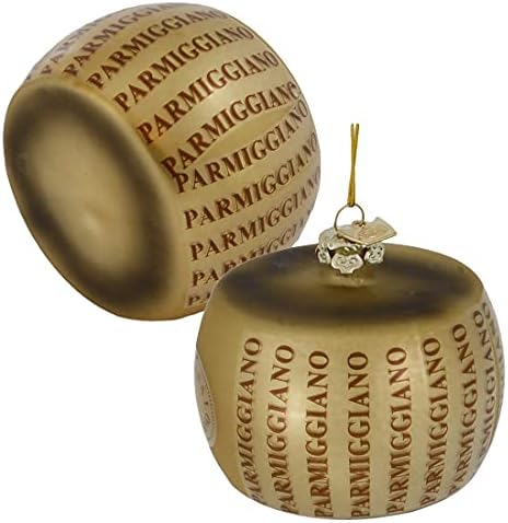 Kurt Adler Noble GEMS Glass Cheese Ornament Set of 3