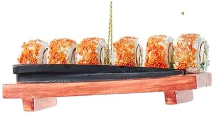Sushi Roll Christmas Ornament with Chopsticks