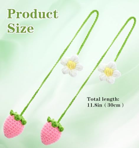 Strawberry Decor Car 2-Pack - Cute Aesthetic Hanging Ornaments