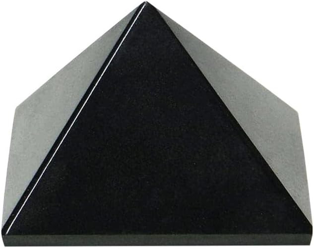 Natural Black Agate Pyramid 1 Inch 1 Pcs