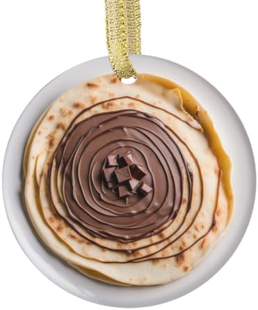 Custom Personalized Foodie Christmas Ornament - Flat Design