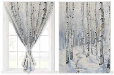 Christmas Tree Self Adhesive Portable Curtains for Windows