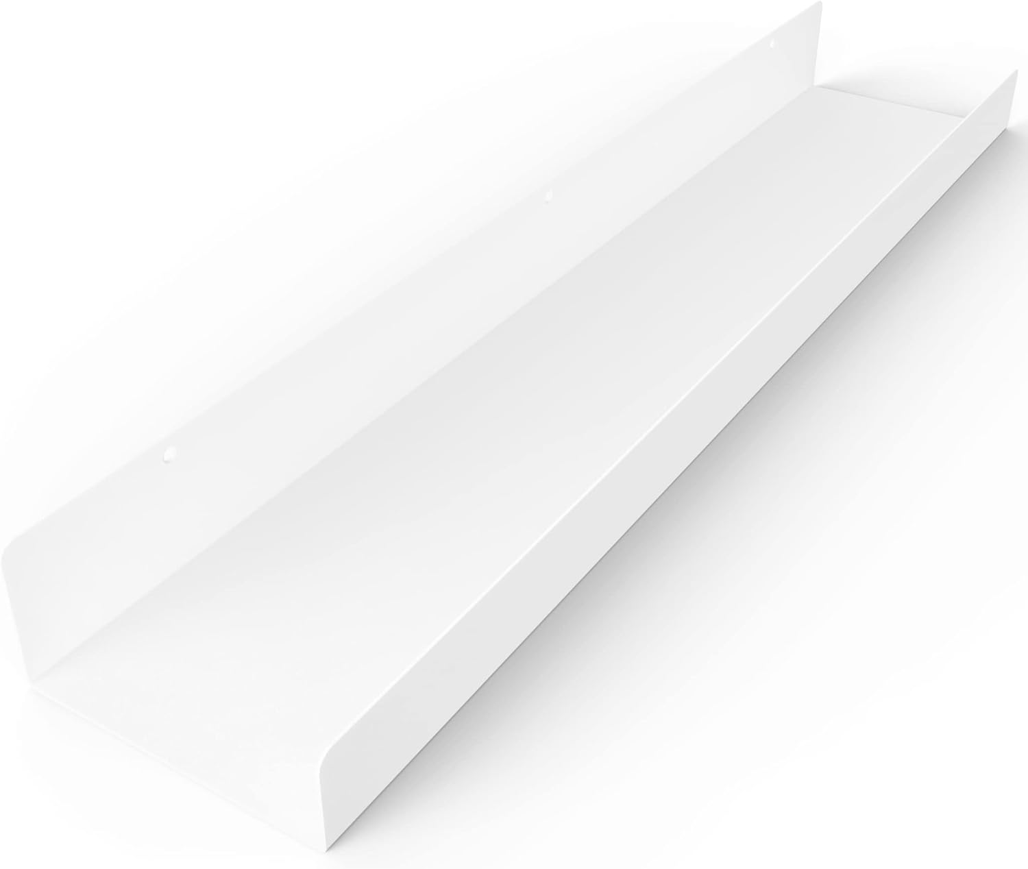 DIY CARTEL Floating Metal Wall Shelf - 24in White