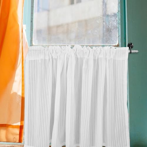 HEALEEP Cafe Short Curtain 150x60cm Kitchen Privacy Drape