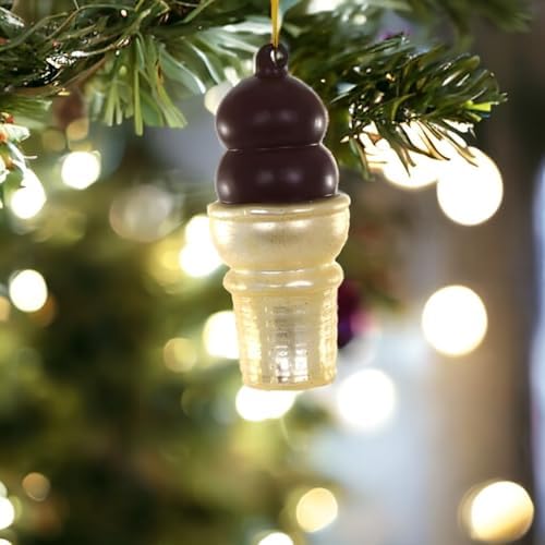 Cody Foster Co Chocolate Dipped Cone Ornament 4 Inches