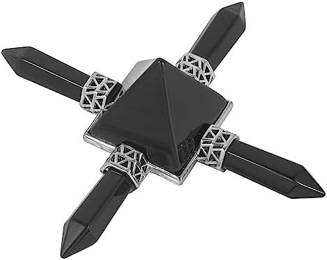 Loveliome Black Agate Pyramid Energy Generator