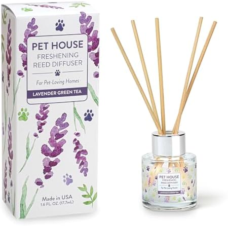 One Fur All Pet House Reed Diffuser Set Lavender Green Tea