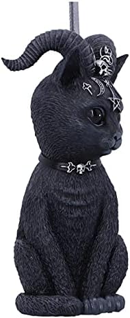 Nemesis Now Horned Cat Hanging Ornament 10cm Black Resin